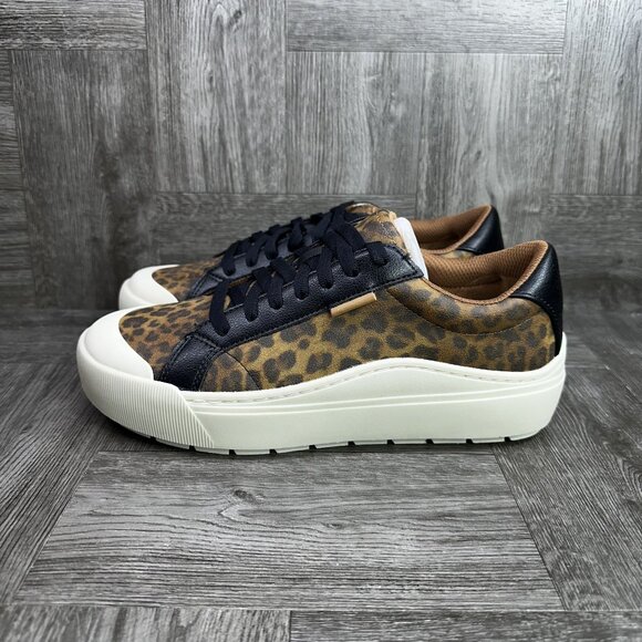 Dr. Scholl's Leopard Print Sneakers - Black and Brown - Picture 5 of 8